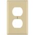 Leviton 1-Gang Ivory Duplex Outlet/Receptacle Plastic Standard Wall Plate (10-Pack) 86003-IMP