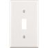Leviton 1-Gang White Toggle Plastic Standard Wall Plate (10-Pack) 88001-WMP