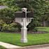 Mayne Rockport Double Decorative Polyethylene Mailbox Post, White