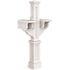 Mayne Rockport Double Decorative Polyethylene Mailbox Post, White
