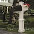 Mayne Westbrook Plus Decorative Polyethylene Mailbox Post, White