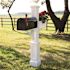 Mayne Westbrook Plus Decorative Polyethylene Mailbox Post, White