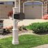Mayne Westbrook Plus Decorative Polyethylene Mailbox Post, White