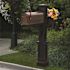 Mayne Westbrook Plus Decorative Polyethylene Mailbox Post, Black