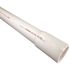 Charlotte Pipe 1 in. x 20 ft. PVC Schedule 40 Belled-End Pressure Pipe