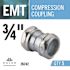 Halex 3/4 in. Electrical Metallic Tube (EMT) Compression Coupling (5-Pack)