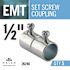Halex 1/2 in. Electrical Metallic Tube (EMT) Set-Screw Coupling (5-Pack)