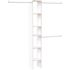 ClosetMaid Selectives 12 in. W White Custom Tower Wall Mount 6-Shelf Wood Closet System