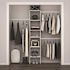 ClosetMaid Selectives 48 in. W - 112 in. W White Reach-In Tower Wall Mount 6-Shelf Wood Closet System