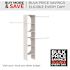 ClosetMaid Selectives 48 in. W - 112 in. W White Reach-In Tower Wall Mount 6-Shelf Wood Closet System