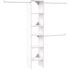 ClosetMaid Selectives 48 in. W - 112 in. W White Reach-In Tower Wall Mount 6-Shelf Wood Closet System