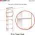 ClosetMaid Selectives 60 in. W - 120 in. W White Reach-In Tower Wall Mount 6-Shelf Wood Closet System