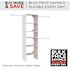 ClosetMaid Selectives 60 in. W - 120 in. W White Reach-In Tower Wall Mount 6-Shelf Wood Closet System