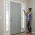 ODL White Cordless Add On Enclosed Aluminum Blinds with 1/2 in. Slats for 7 in. Wide x 64 in. Length Side Light Door Windows