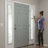 ODL White Cordless Add On Enclosed Aluminum Blinds with 1/2 in. Slats for 7 in. Wide x 64 in. Length Side Light Door Windows
