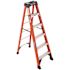 Werner 6 ft. Fiberglass Step Ladder (10 ft. Reach Height) with 300 lb. Load Capacity Type IA Duty Rating