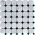 MSI Greecian White 2 in. Octagon 12 in. x 12 in. x 0.38 in. Honed Marble Mesh-Mounted Mosaic Tile (10 Sq. ft./Case)