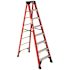 Werner 8 ft. Fiberglass Step Ladder (12 ft. Reach Height) with 300 lb. Load Capacity Type IA Duty Rating