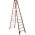 Werner 12 ft. Fiberglass Step Ladder (16 ft. Reach Height) with 300 lb. Load Capacity Type IA Duty Rating