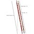 Werner 32 ft. Fiberglass Extension Ladder (31 ft. Reach Height) with 300 lb. Load Capacity Type IA Duty Rating