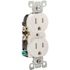 Leviton 15 Amp 125 V Tamper Resistant Duplex Outlet/Receptacle, White (10-Pack) T5320-WMP