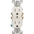 Leviton 15 Amp 125 V Tamper Resistant Duplex Outlet/Receptacle, White (10-Pack) T5320-WMP