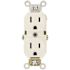 Leviton 15 Amp 125 V Commercial Grade Duplex Outlet/Receptacle, White (10-Pack) CBR15-WMP