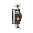 Leviton 20 Amp Commercial Grade Double-Pole Single Outlet, Brown 5821