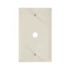 Leviton 1-Gang 0.406 in. White Phone/Cable Plastic Box Mount Standard Wall Plate (1-Pack) 88013-W