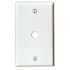 Leviton 1-Gang 0.406 in. White Phone/Cable Plastic Box Mount Standard Wall Plate (1-Pack) 88013-W