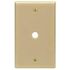 Leviton 1-Gang Beige 0.406 in. Phone/Cable Plastic Standard Wall Plate (1-Pack) 86013-I