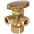 1/2 in. Nominal Compression Inlet x 3/8 in. O.D. Compression x 1/4 in. O.D. Compression Dual Outlet Multi-Turn Valve