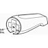 Proplus Bathtub Spout with Adjustable Slide Connector in Chrome