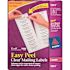 Avery Dennison AVERY EASY PEEL LASER MAILING LABELS, 1 X 4, CLEAR, 1000/BOX