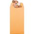 Quality Park #7 Kraft Coin and Small Parts Envelope Side Seam, Light Brown (500/Box)