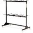 Safco 64-1/2 in. W x 33-1/2 in. D x 70-1/4 in. H Steel 2-Tier Chair Cart in Black