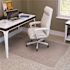 Deflect-o SuperMat Clear 45 in. W x 53 in. H Vinyl Studded Beveled Mat for Med Pile Carpet