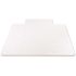 Deflect-o SuperMat Clear 45 in. W x 53 in. H Vinyl Studded Beveled Mat for Med Pile Carpet