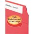 Smead 2 Fastners Folders with 1/3 Cut Assorted Top Tab Letter, Red (50-Pack)