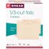 Smead File Folders 1/3 in. Cut Assorted 1-Ply Top Tab Letter, Manila (100-Box)