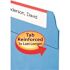 Smead 2 Fasteners Folders 1/3 Cut Assorted, Top Tab, Legal, Blue (50- Pack)