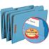 Smead 2 Fasteners Folders 1/3 Cut Assorted, Top Tab, Legal, Blue (50- Pack)