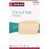 Smead 1-Ply Top Tab Legal 1/3 in. Cut Assorted Position File Folders, Manila (100-Box)