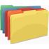 SMEAD MFG. FILE FOLDERS, 1/3 CUT TOP TAB, LEGAL, ASSORTED COLORS, 100/BOX