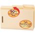 Smead 1/3 in. Cut 11-Point Legal Supertab File Folders with Fastener, Manila (50/Box)