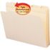 Smead File Folders 1/5 in. Cut Reinforced Top Tab Letter, Manila (100-Box)