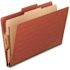 TOPS Pendaflex Pressboard Classification Legal Folder 4-Section, Red (10/Box)