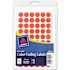 Avery Dennison AVERY REMOVABLE SELF-ADHESIVE COLOR-CODING LABELS, 1/2IN DIA, NEON RED, 840/PACK