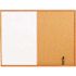 Quartet 48 in. x 36 in., Combo Bulletin Board, Dry-Erase Melamine/Cork, White, Oak Frame