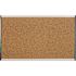Quartet 18 in. x 30 in. Bulletin Board with Natural Cork Surface and Silver (1-Each)